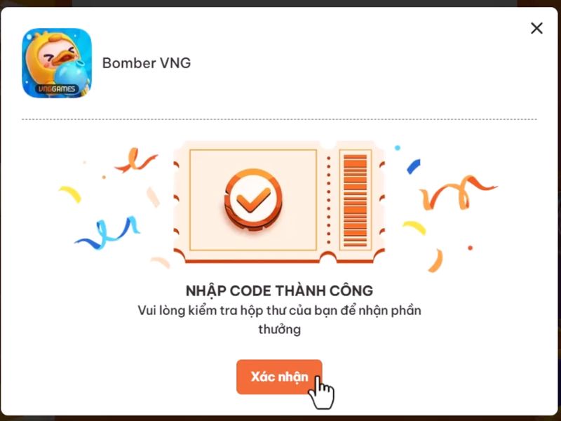 Code Bomber VNG dành cho người chơi