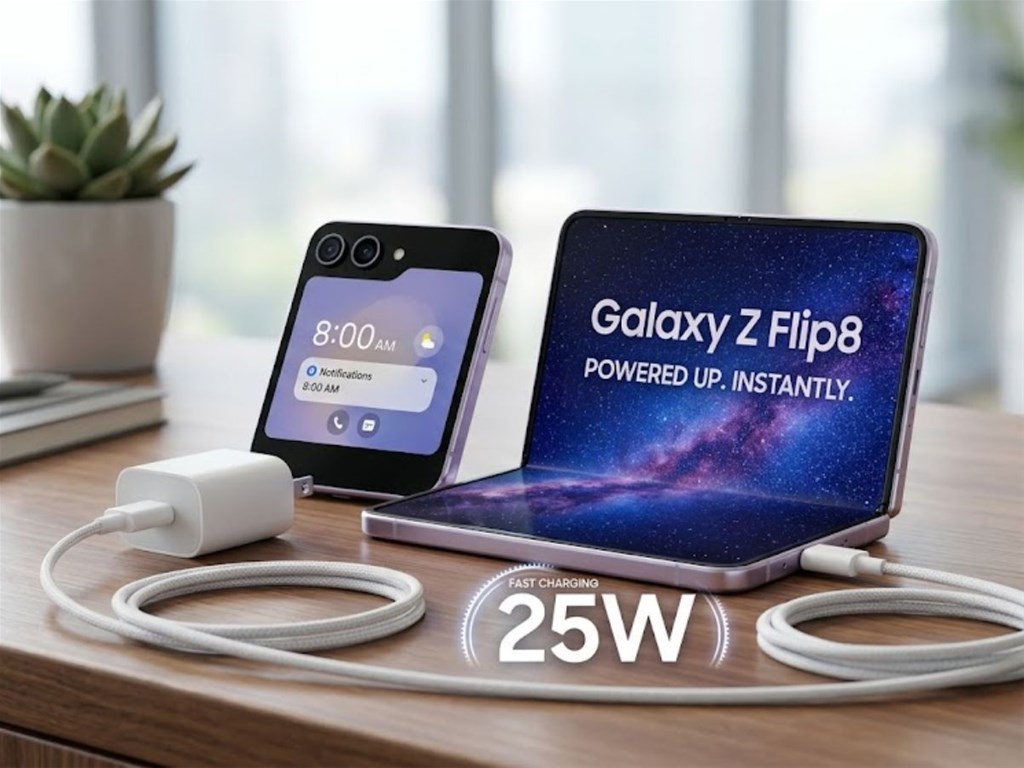 Z Flip8 vẫn sử dụng công nghệ sạc 25W