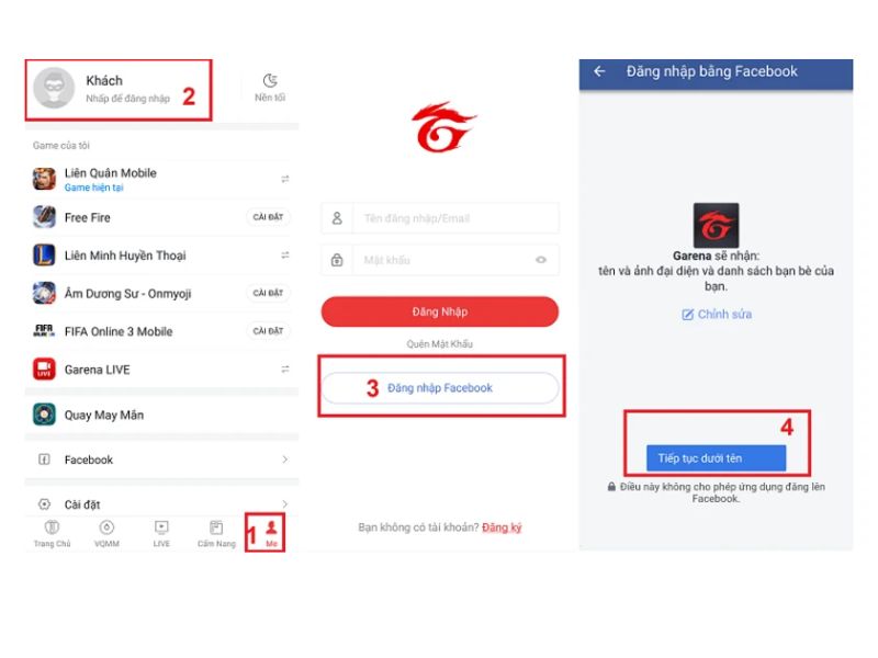 Cách đăng nhập tài khoản Garena