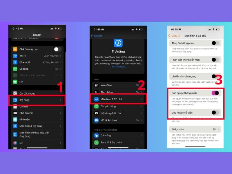 Xử lý lỗi màn hình bị âm bản trên iPhone