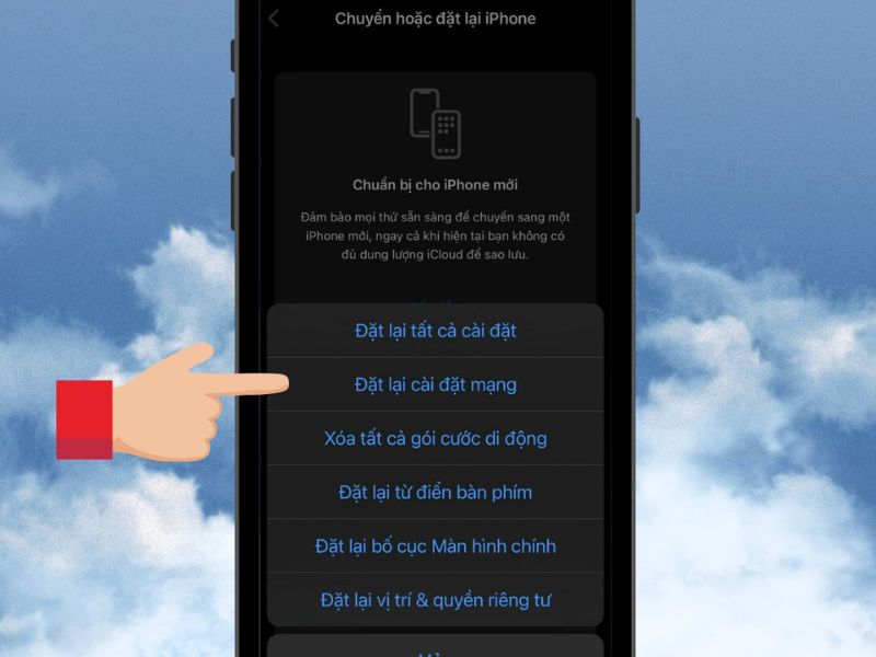 Đặt lại cài đặt mạng