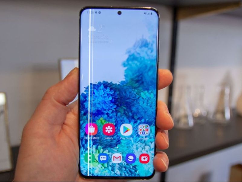 Dấu hiệu nhận biết Samsung S21 Ultra bị sọc màn hình