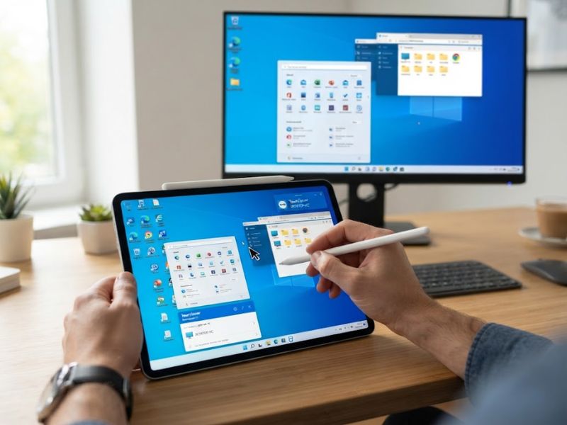 Điều khiển máy tính từ xa trên iPad bằng TeamViewer Remote