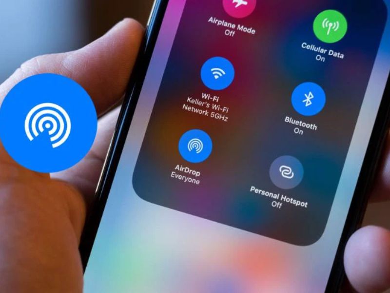 Định vị, Bluetooth, AirDrop duy trì kết nối