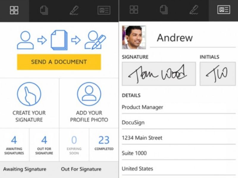 Ứng dụng tạo chữ ký trên điện thoại