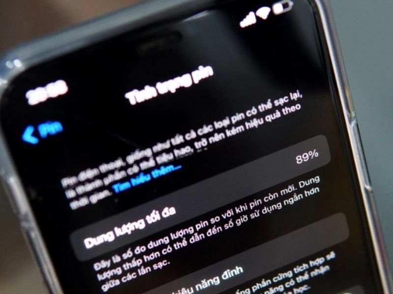 Dung lượng pin iPhone là gì và hiển thị ở đâu?