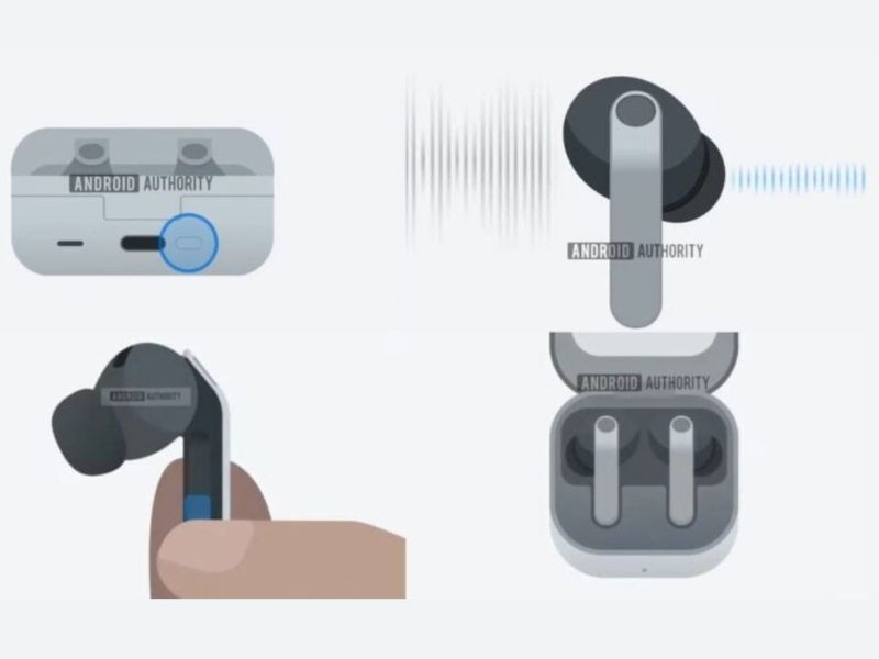 Thiết kế hộp sạc Galaxy Buds 4 và Buds 4 Pro