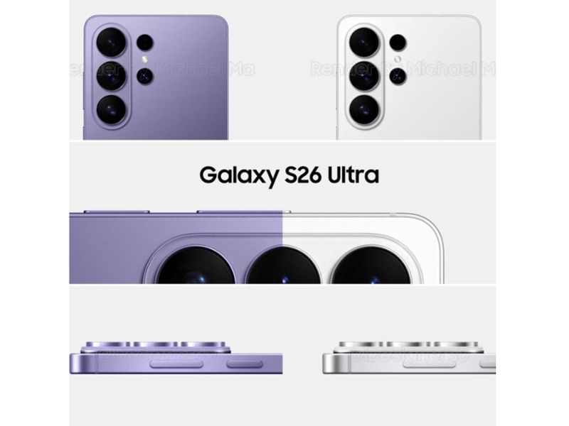 Hình ảnh render Galaxy S26 Ultra