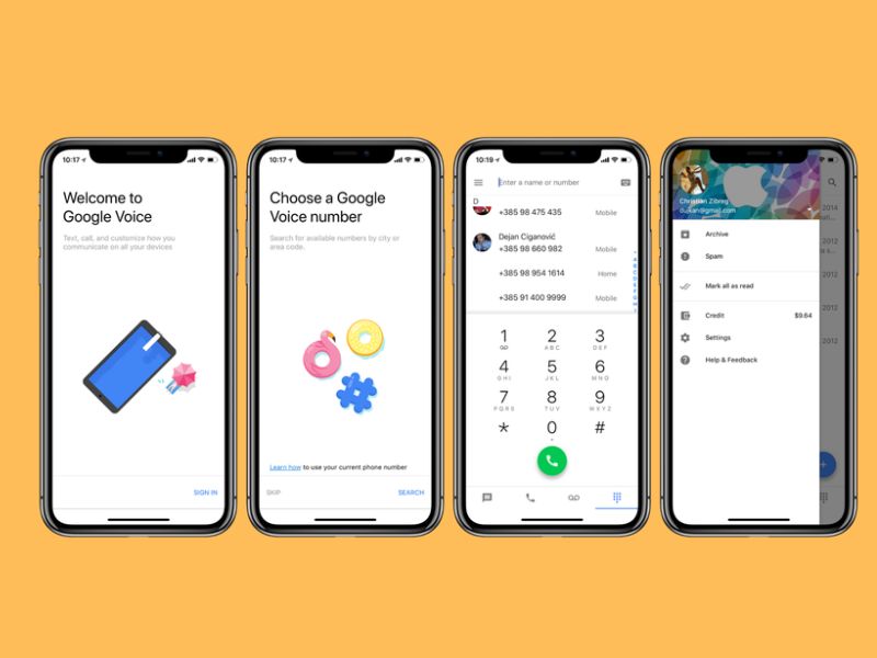 Các bước ghi âm bằng Google Voice