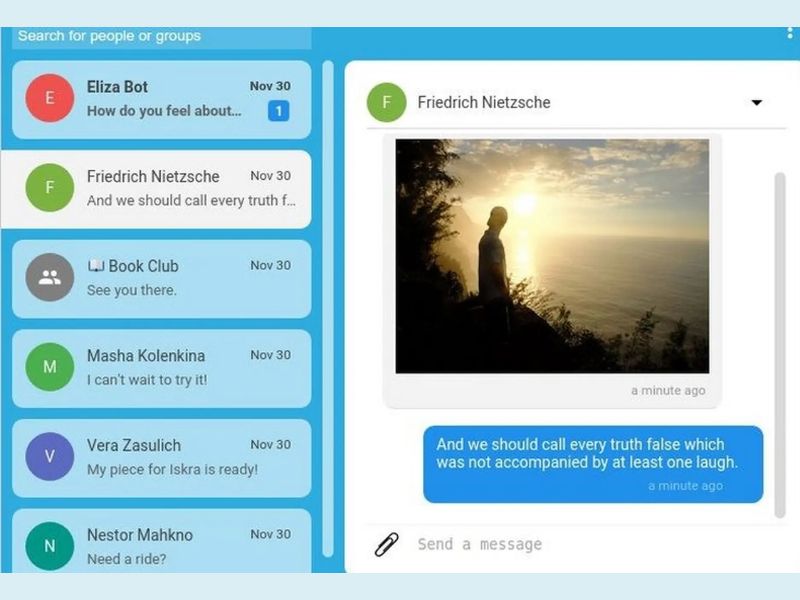 Giao diện thân thiện của Signal