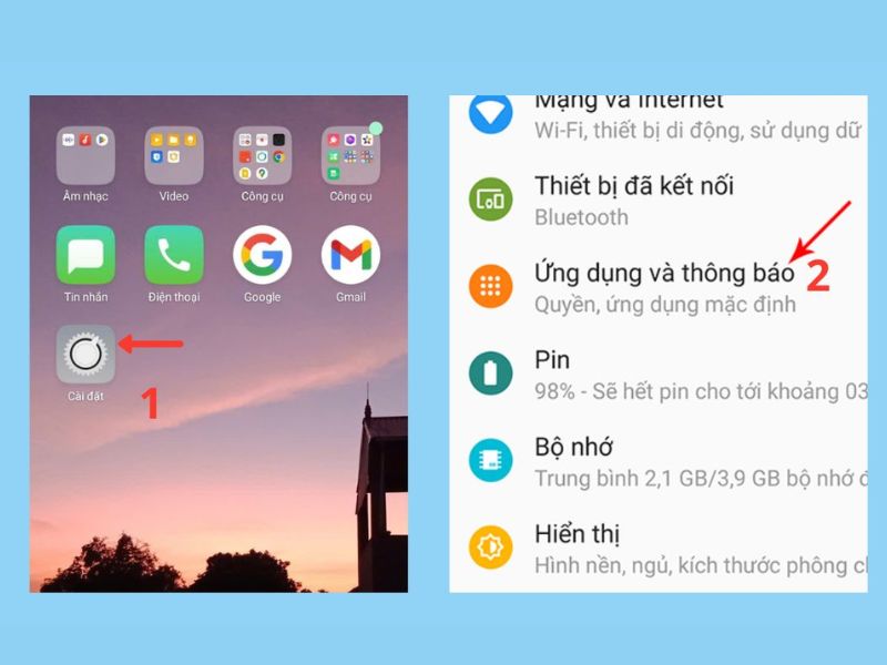 Gỡ hoặc xóa dữ liệu từng ứng dụng khi không muốn reset máy