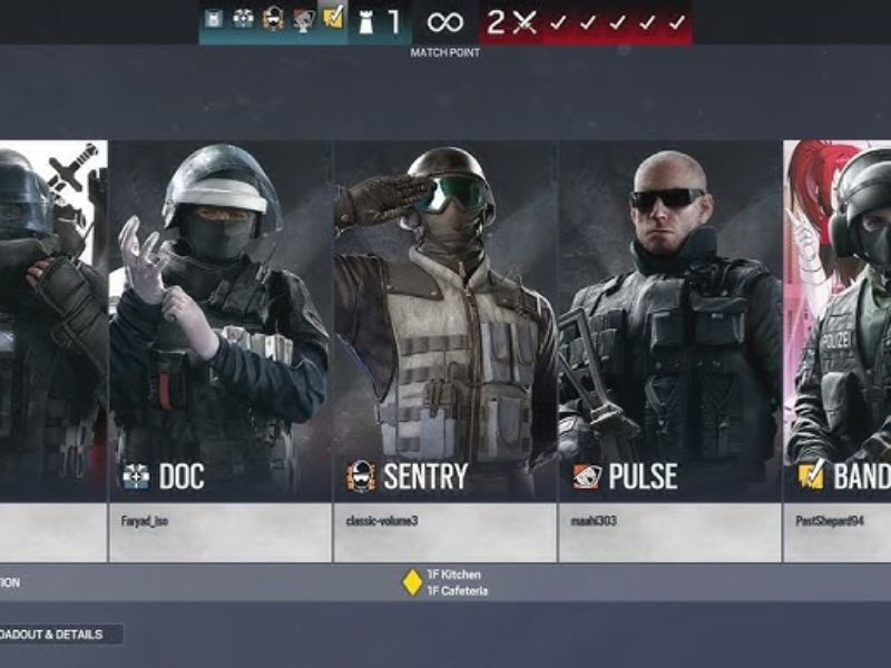 Hệ thống nhân vật (Operator) trong Rainbow Six Mobile