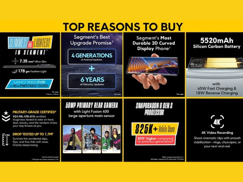 POCO M8 5G được trang bị Snapdragon 6 Gen 3 siêu mạnh mẽ