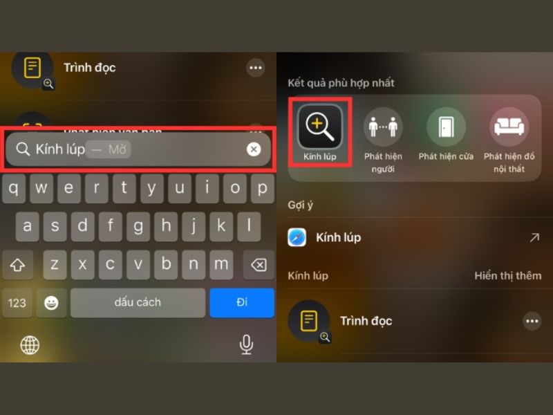 Các bước bật tính năng kính lúp trên điện thoại iPhone