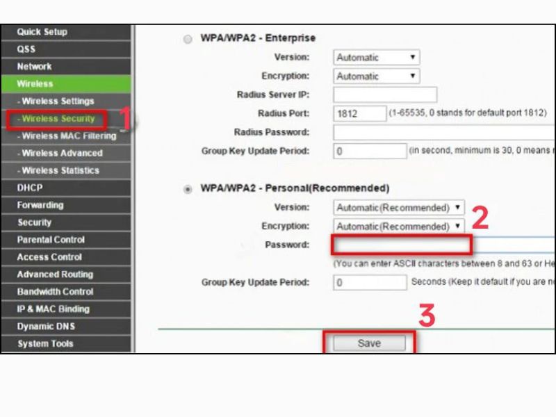 Thay đổi mật khẩu WiFi TP Link trên điện thoại