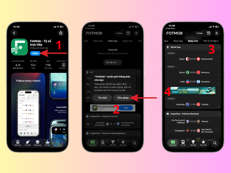 Các bước ghim tỷ số World Cup lên màn hình khóa iPhone