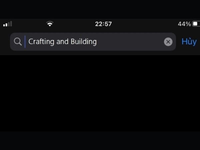 Nhập từ khóa Crafting and Building để tìm game