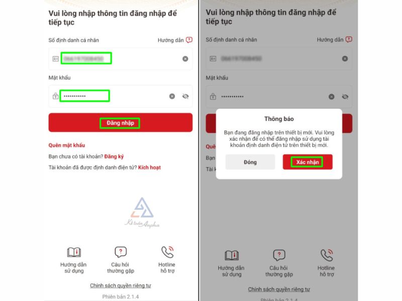 Hướng dẫn đăng nhập VNeiD khi mất điện thoại cực dễ