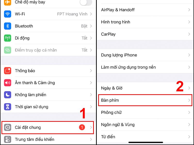 Các bước xử lý iPhone 15 không gõ được tiếng Việt