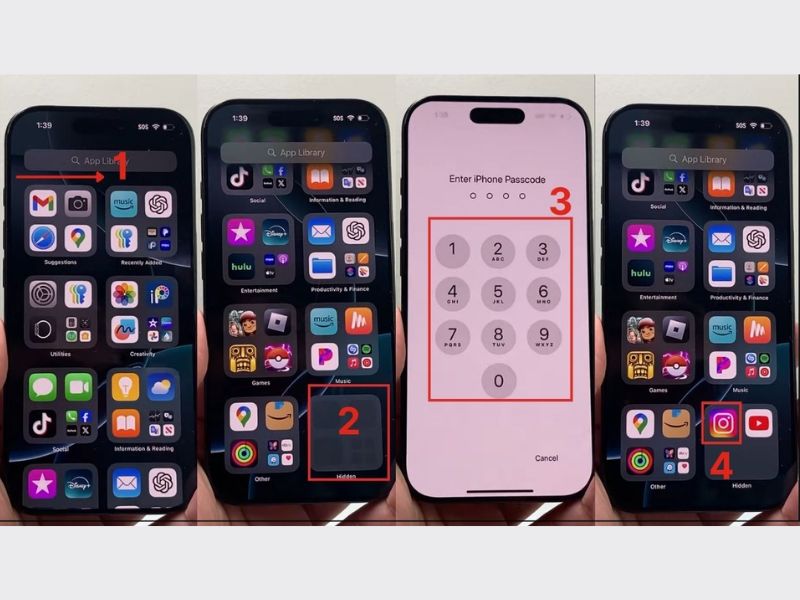 Cách mở ứng dụng bị ẩn trên iOS 18