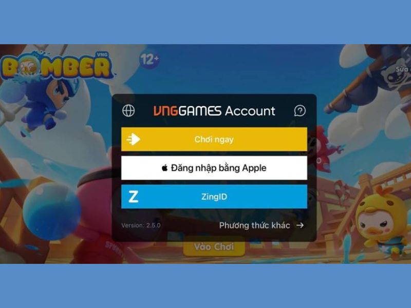 Đăng nhập vào tài khoản để chơi game