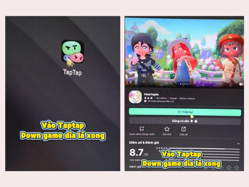 Các bước tải Heartopia đơn giản