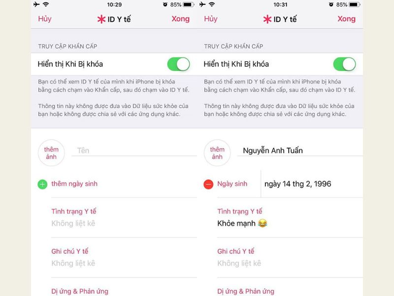 Cách thêm số điện thoại khẩn cấp trên điện thoại iPhone
