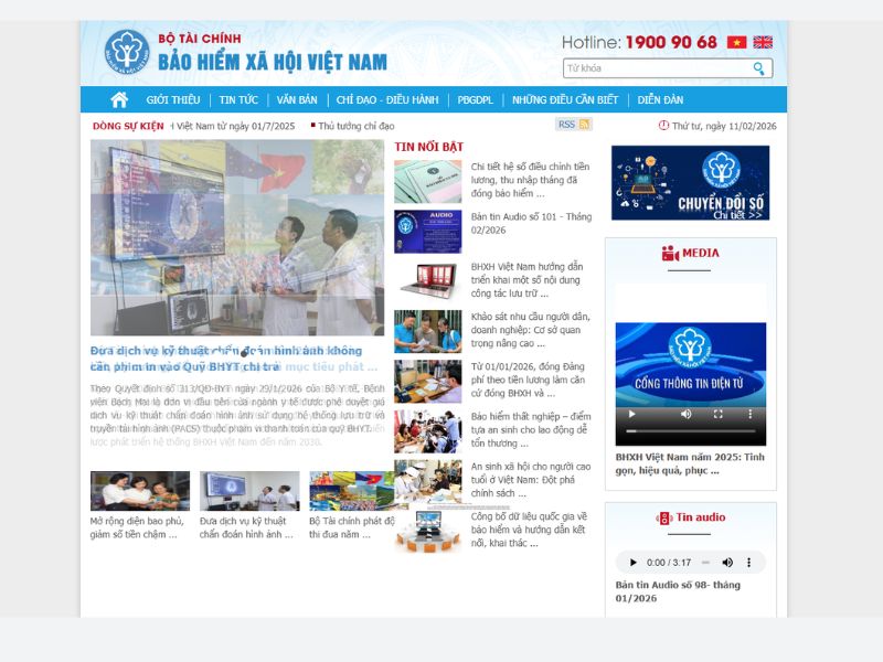 Tra cứu quá trình đóng BHXH qua web