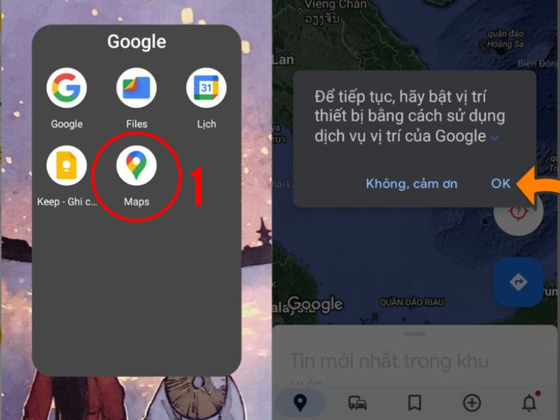 Cách xác định vị trí hiện tại của tôi