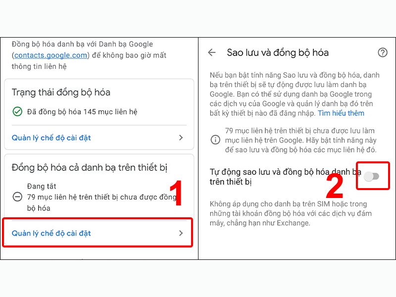 Cách xem danh bạ trên Gmail điện thoại