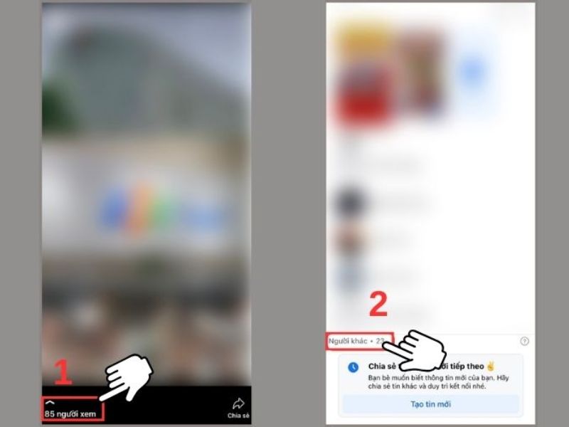 Chi tiết các bước xem người lạ xem story trên Facebook