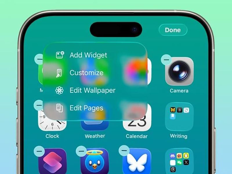 Hỗ trợ giao diện trong suốt hơn ở Màn hình chính