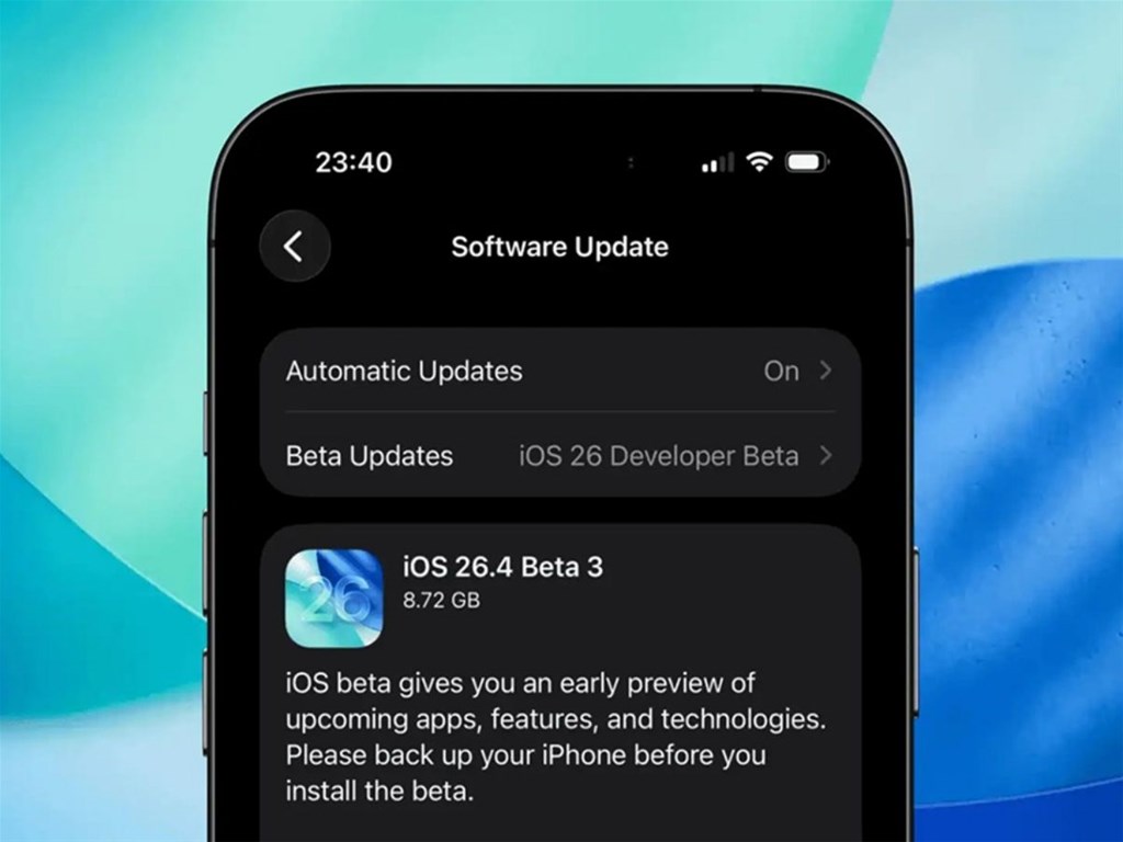 Apple chính thức phát hành iOS 26.4 beta 3