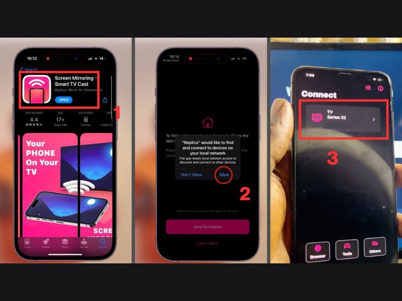 Cách kết nối iPhone với tivi LG qua app