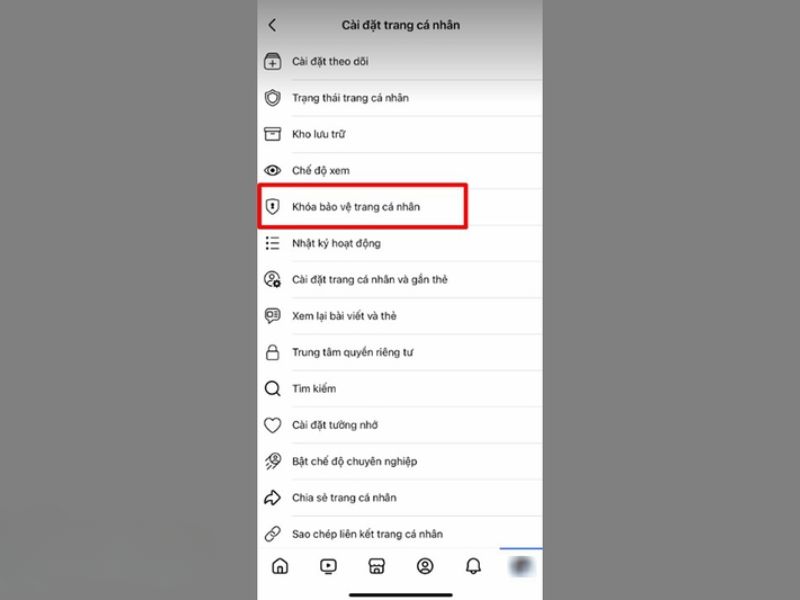 Ấn xác nhận xóa bảo vệ trang cá nhân trên Facebook