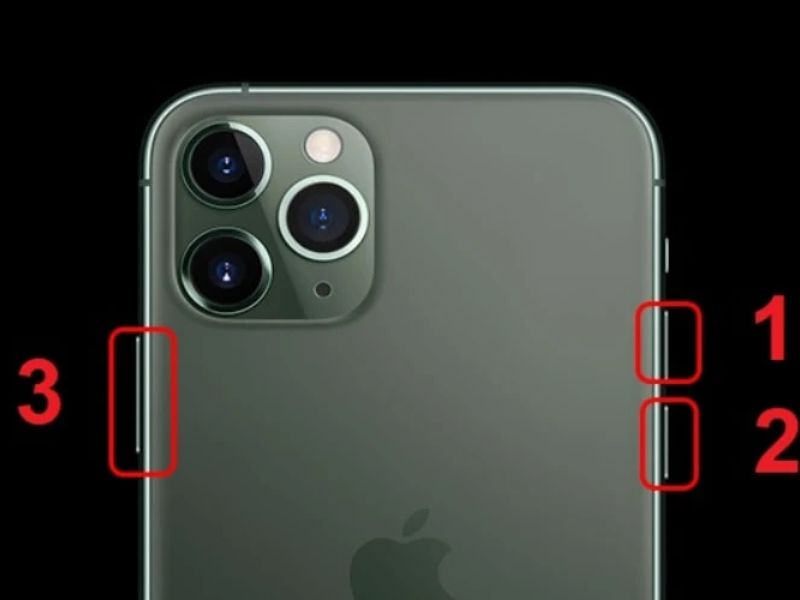 Khởi động lại điện thoại iPhone bị liệt một góc