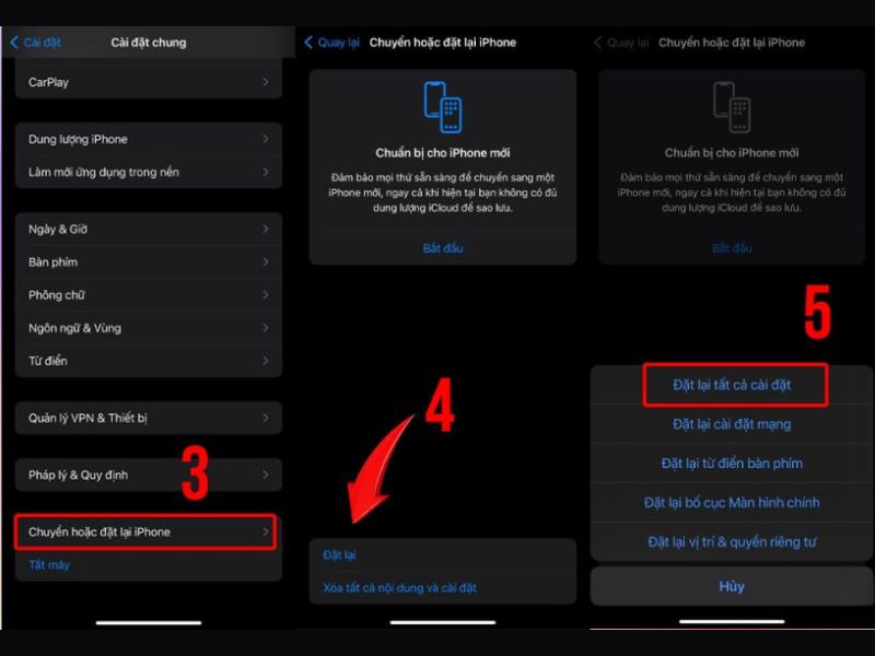 Hướng dẫn khôi phục cài đặt gốc trên iPhone