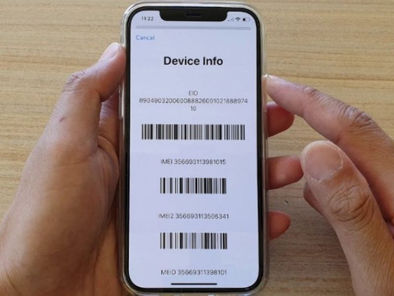 Kiểm tra iCloud và IMEI