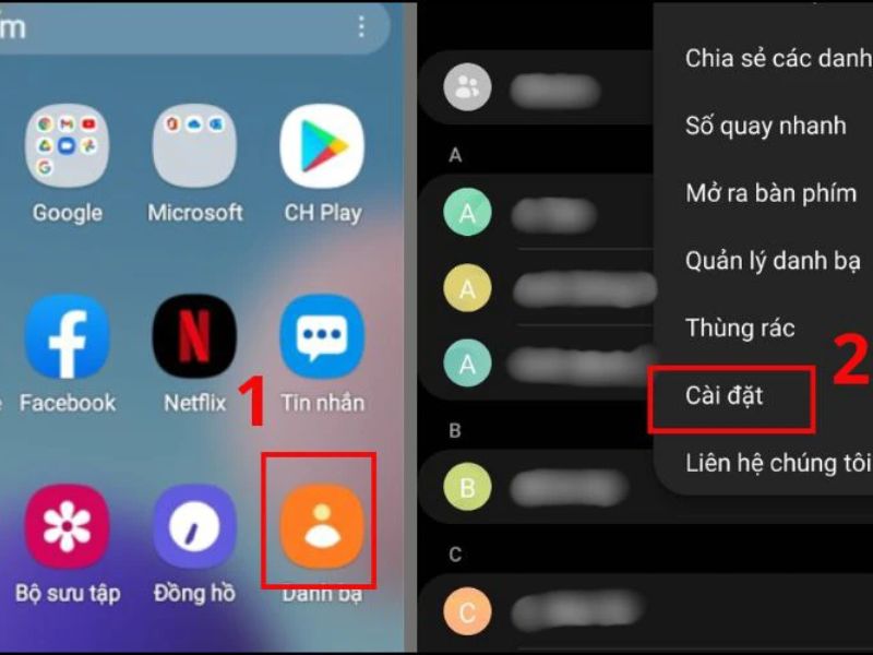Kiểm tra và đồng bộ lại danh bạ với tài khoản Google