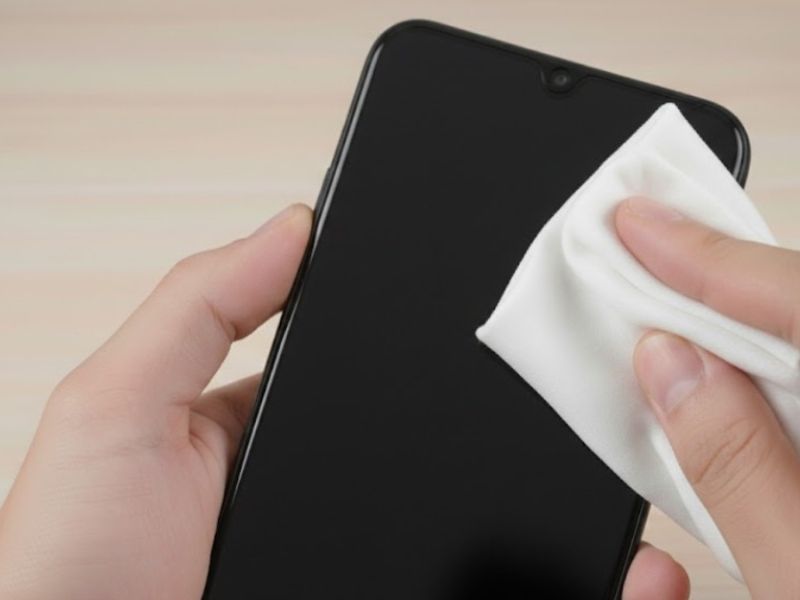 Làm sạch khu vực camera trước đúng cách