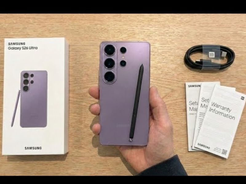 Rò rỉ hộp Samsung Galaxy S26 Ultra
