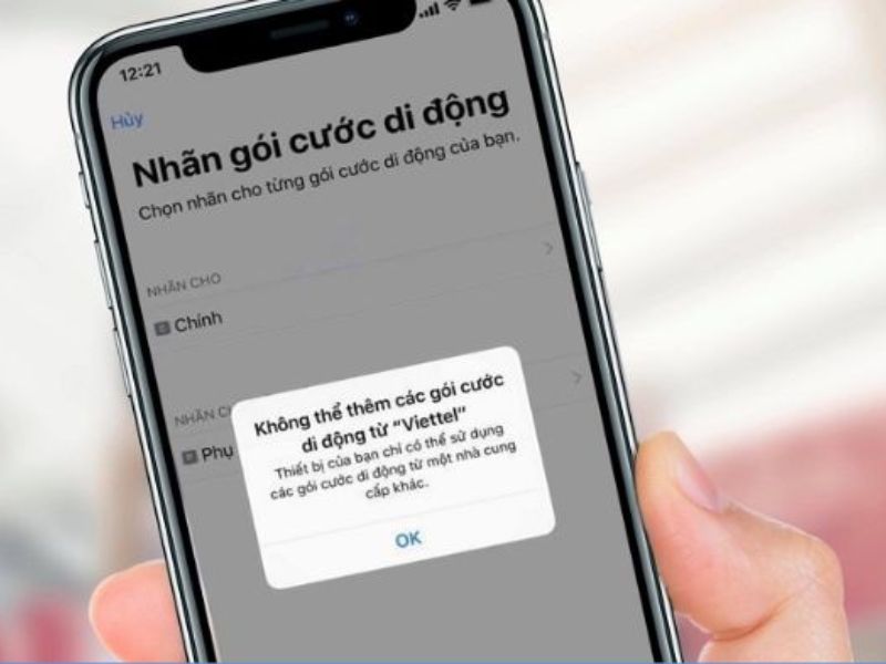 Lỗi từ cài đặt mạng trên điện thoại