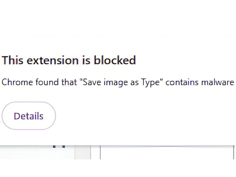Lưu ý sau khi gỡ tiện ích Save Image As Type