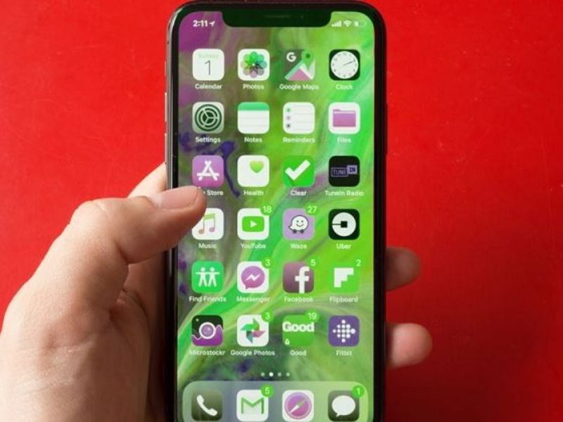 Điện thoại iPhone bị xanh màn hình