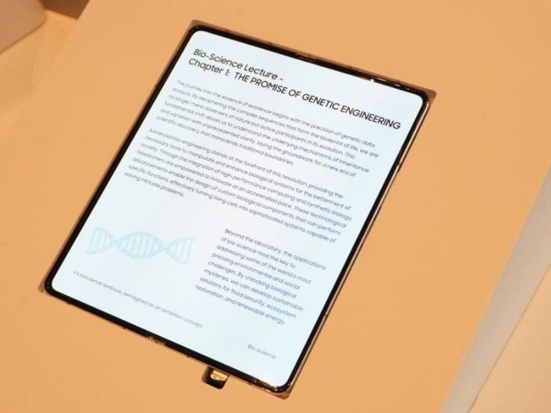 Galaxy Z Fold8 có thể sử dụng màn hình không nếp gấp của Samsung