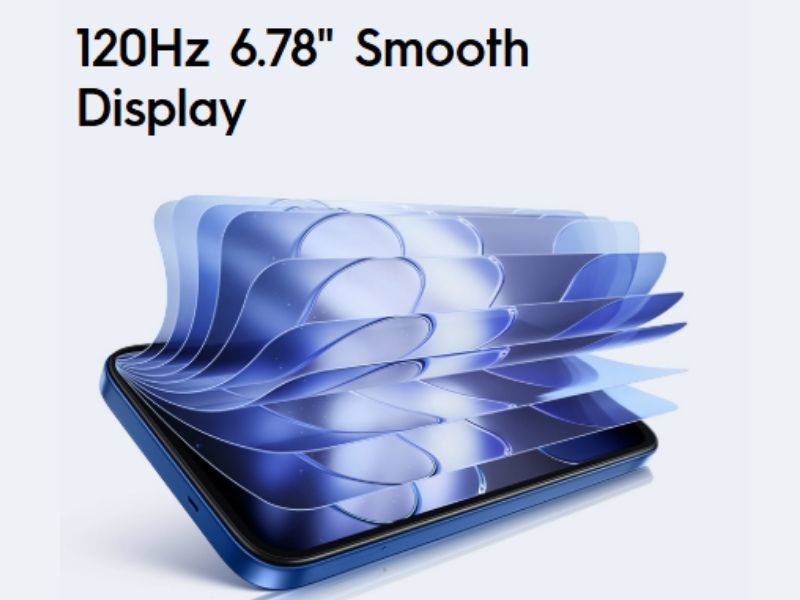 Tecno Spark 50 4G có màn hình LCD 6.78 inch