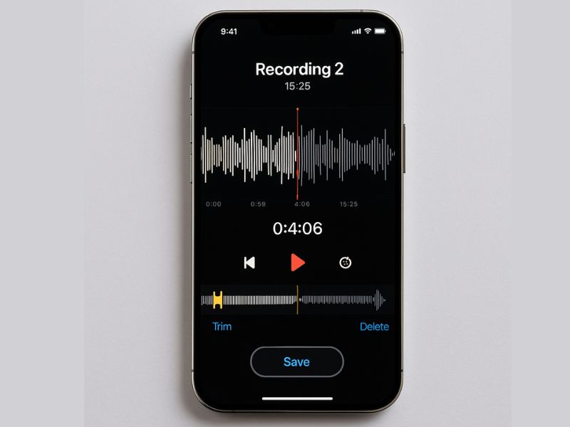Mẹo cắt đoạn ghi âm trên iPhone chuẩn, không lỗi