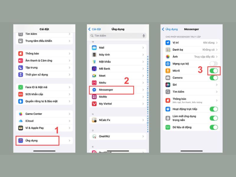 Xử lý messenger không gọi được trên iPhone