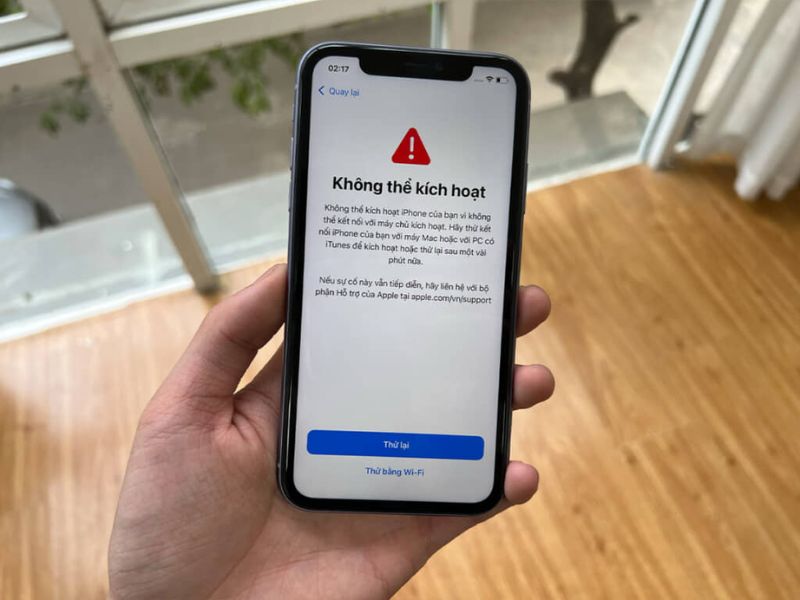 Nguyên nhân iPhone không thể kích hoạt