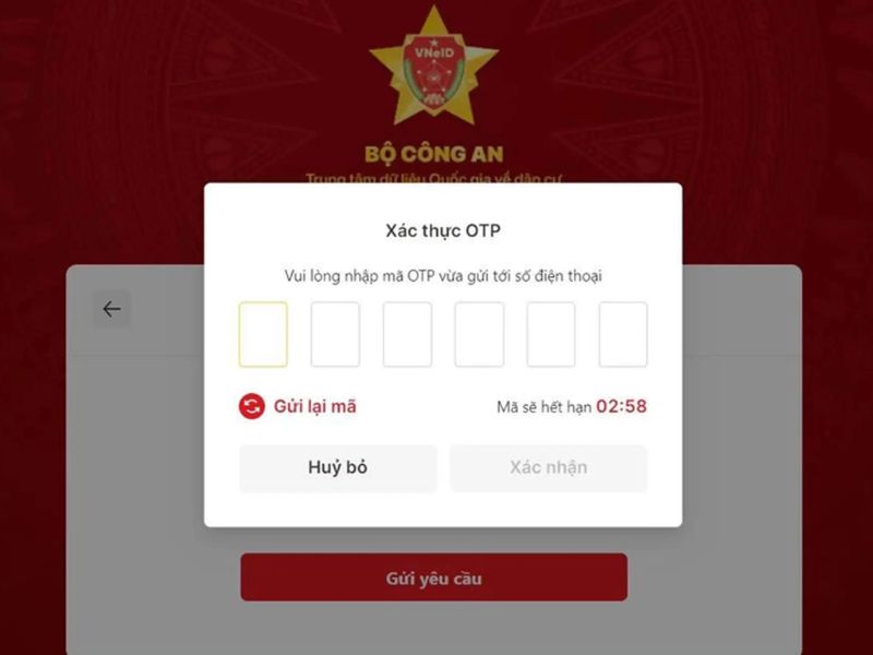 Sửa lỗi VNeID không gửi mã OTP